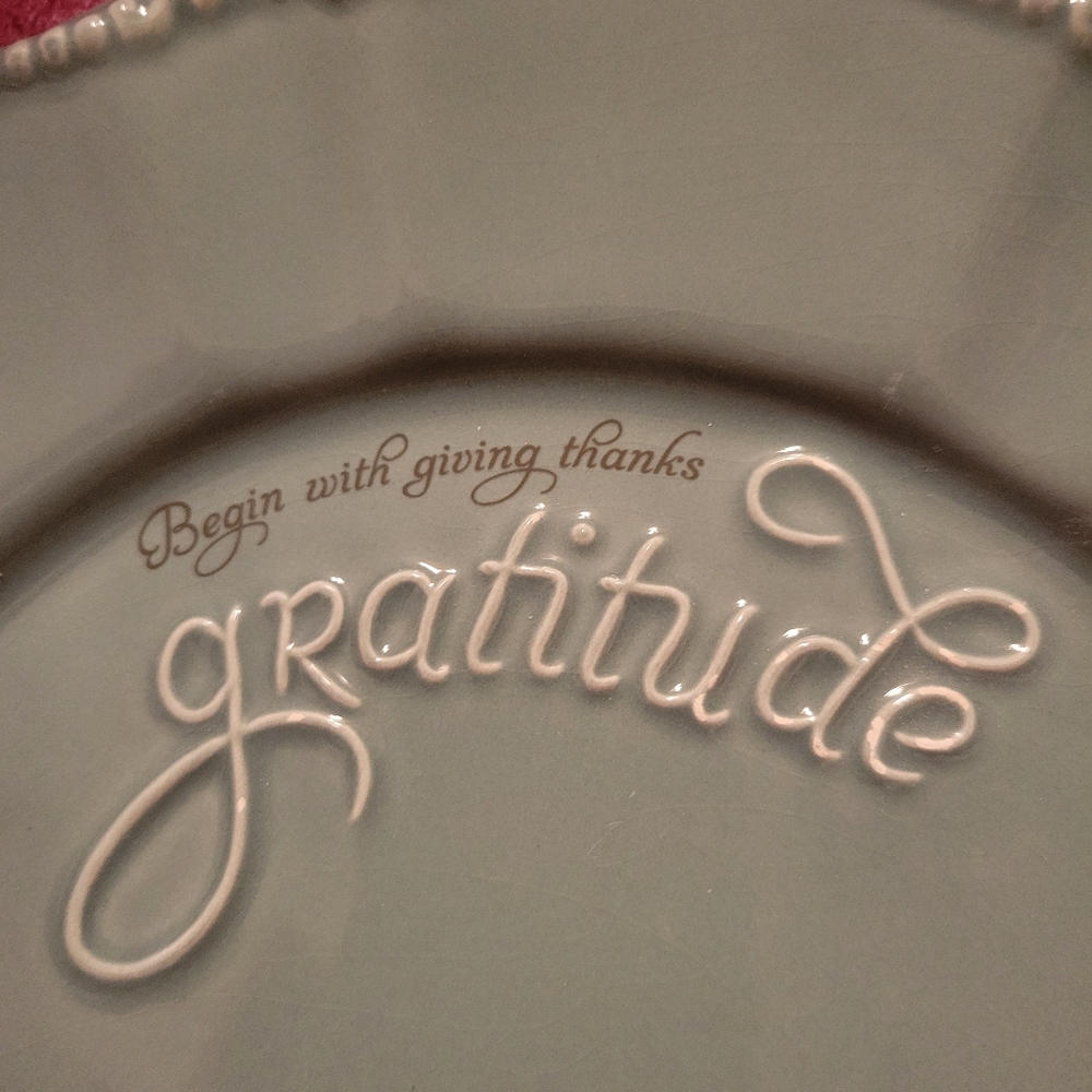 Gratitude Plate By Blessings Unlimited
